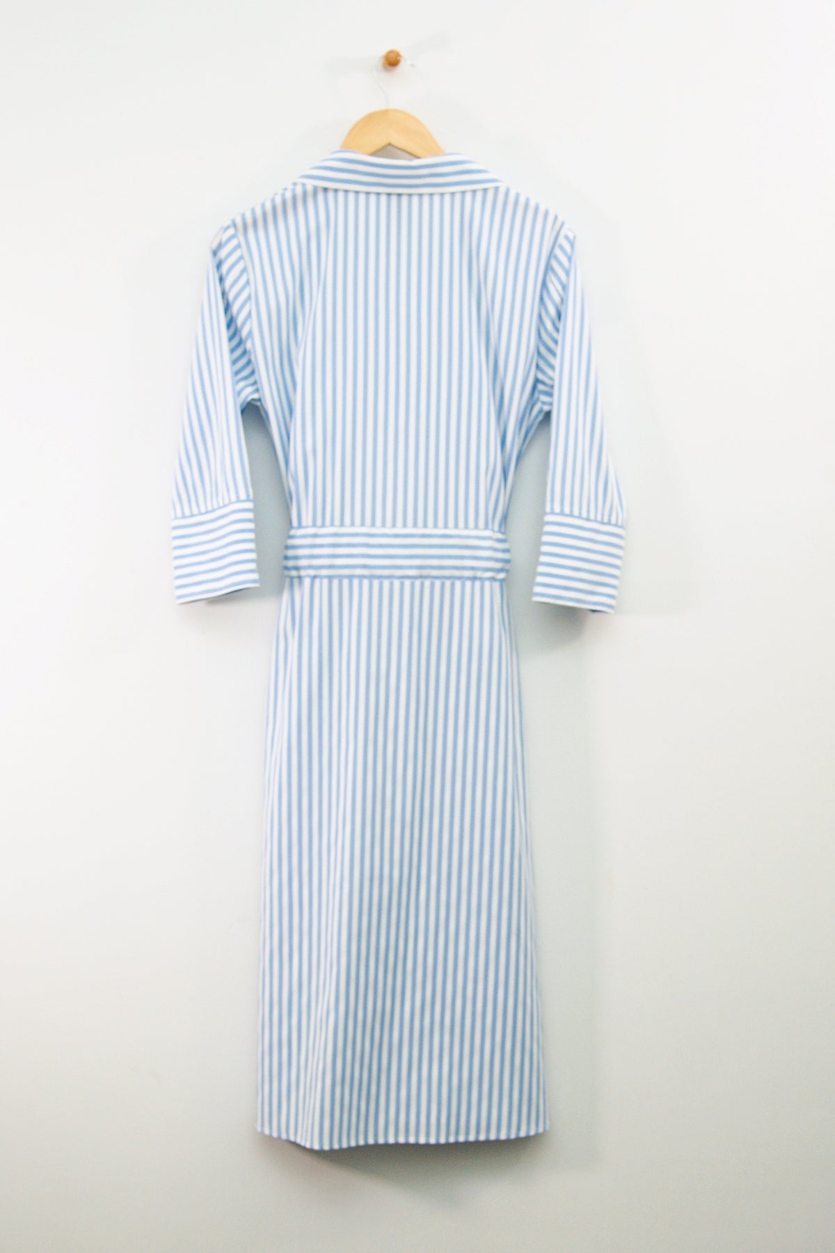 47" Striped Belted Dress