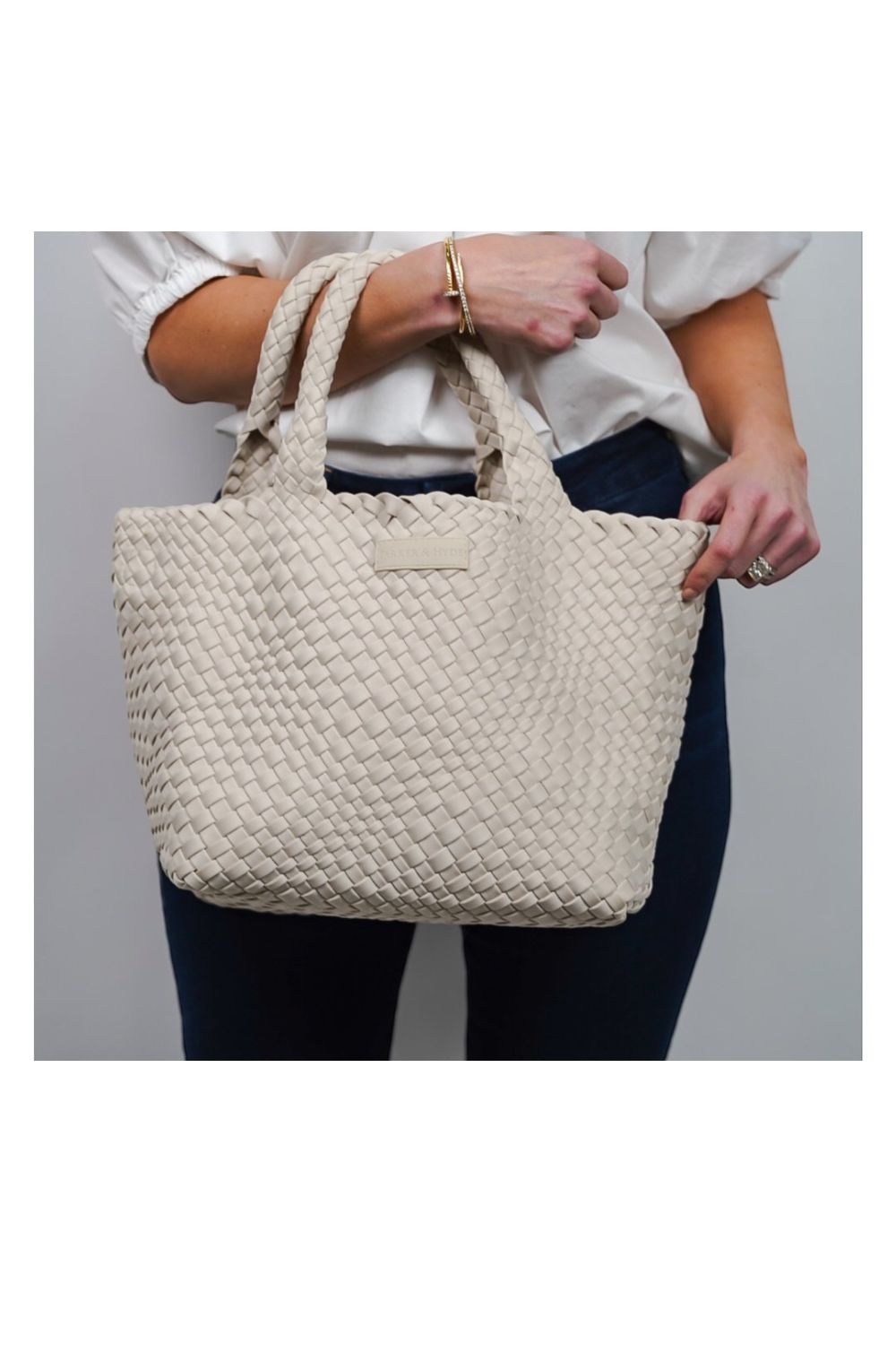 Ecru St Barths Large Tote Naghedi