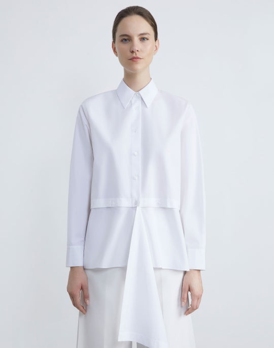 Lafayette orders 148 white collared wrap blouse