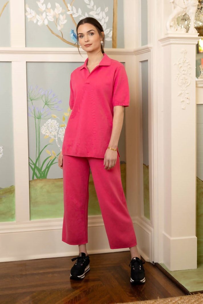 27” Short Sleeve Polo Top New Orleans Knitwear