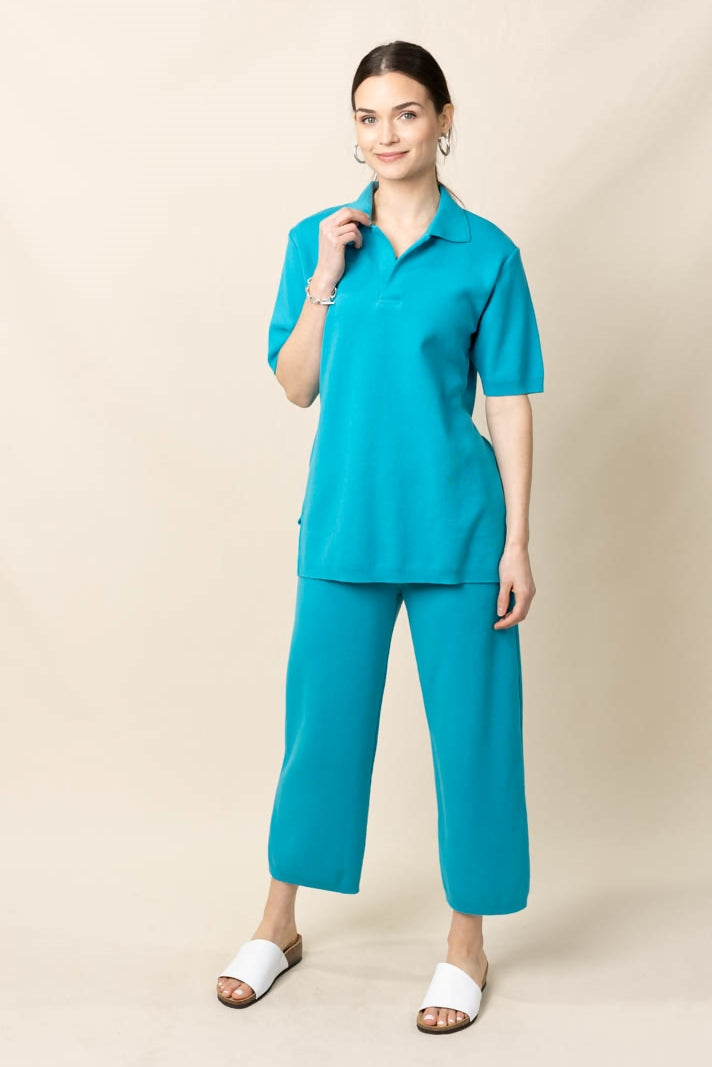 27” Short Sleeve Polo Top New Orleans Knitwear