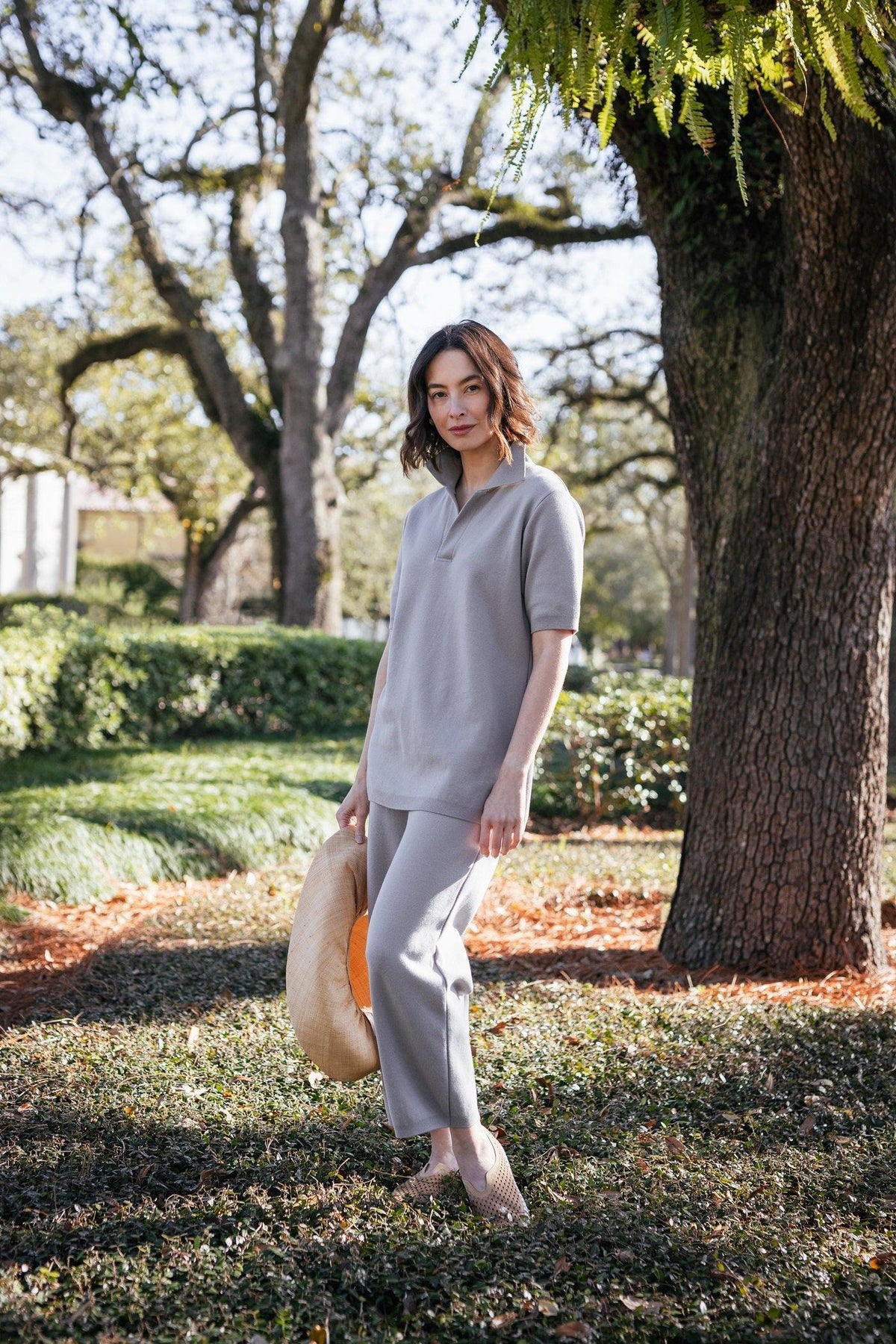 27” Short Sleeve Polo Top New Orleans Knitwear