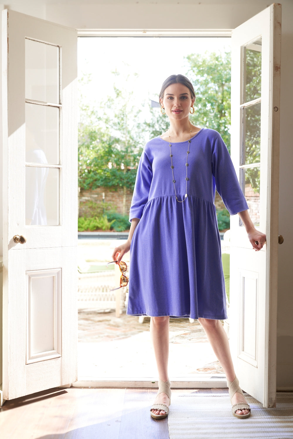40 Sleeve Empire Waist Dress - Ballin's LTD White / 1 (S) 40 Sleeve Empire Waist Dress - Ballin's LTD White / 1 (S)