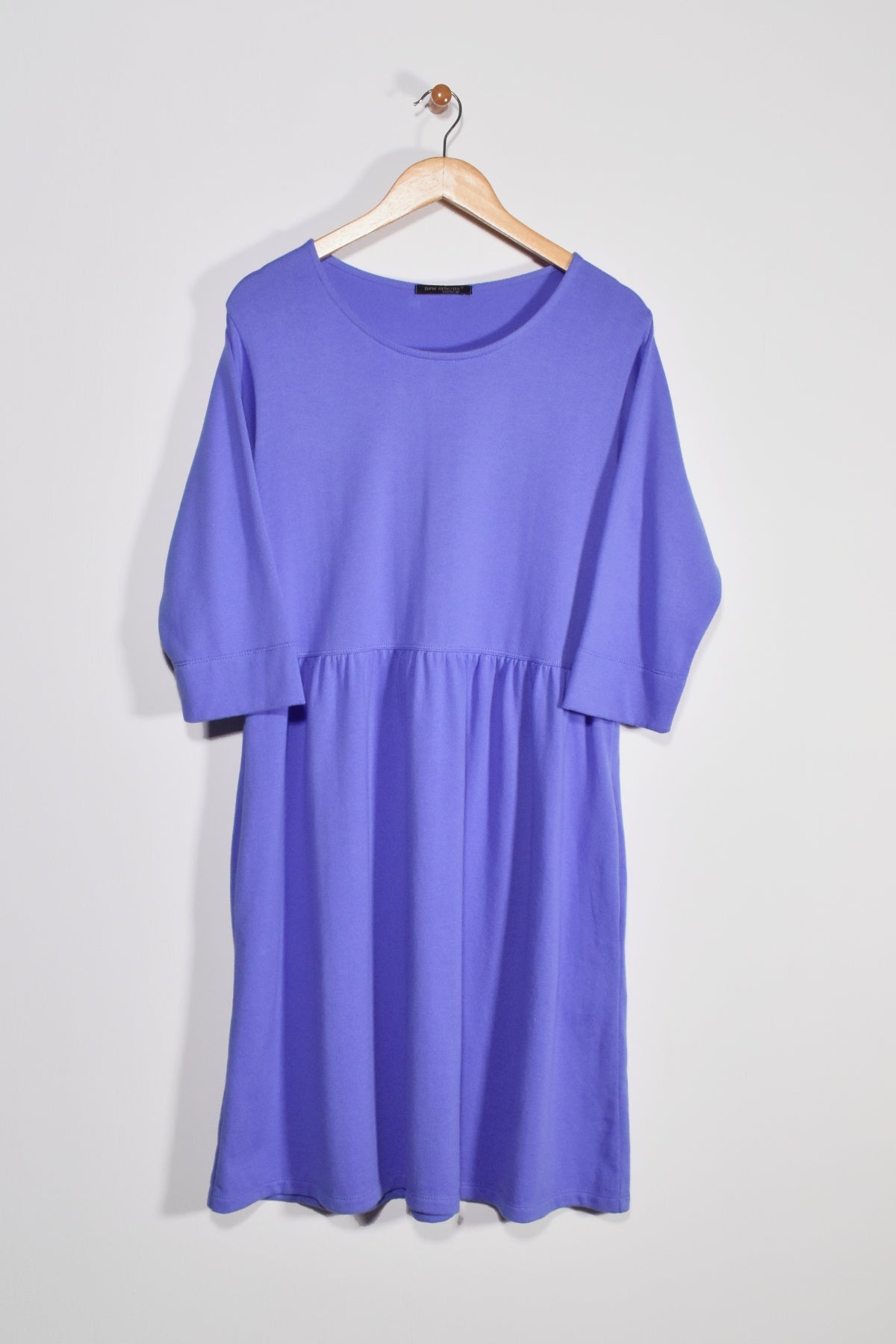 40” ¾ Sleeve Empire Waist Dress New Orleans Knitwear