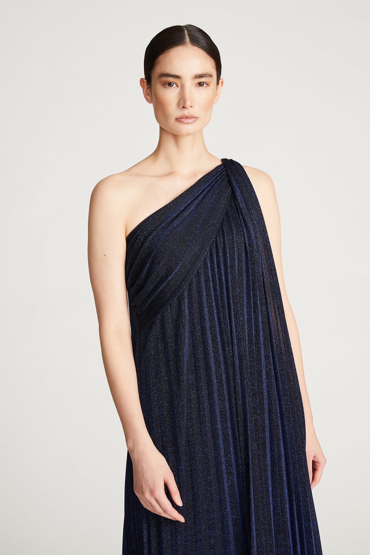 Priya Knit Pleated Gown