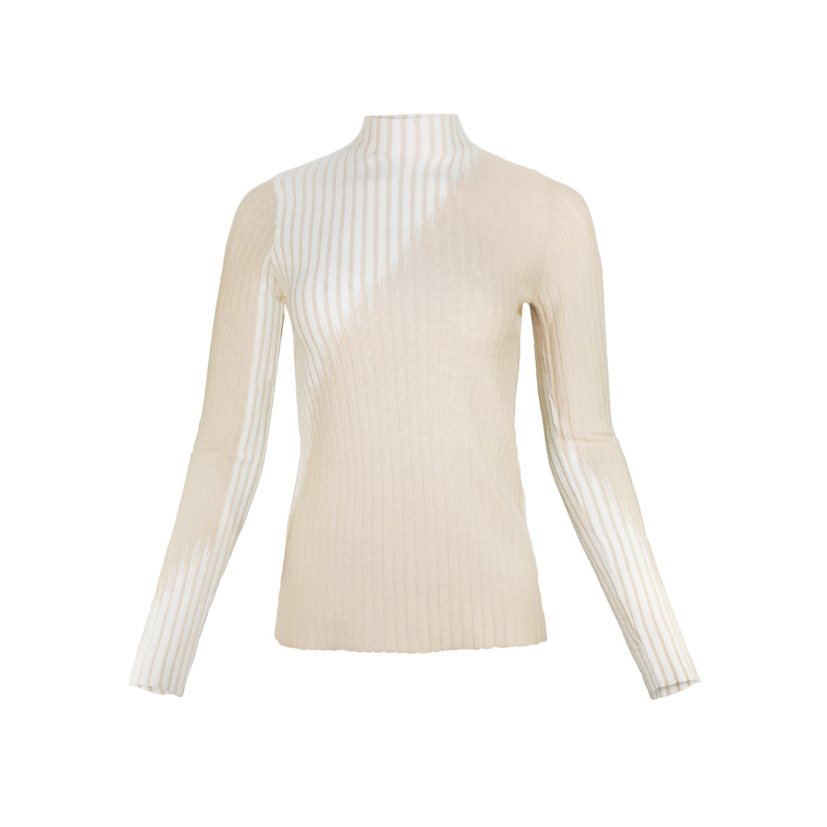 Ribbed Funnel Neck