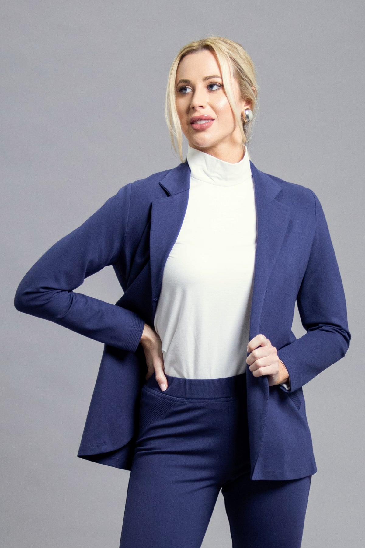 Blazer with Quilted Cuff Detail Lilli Sucré