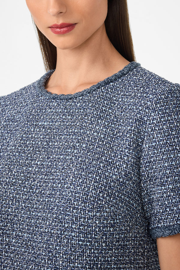Akara Short-Sleeve Tweed Dress Ballin's LTD Akara Short-Sleeve Tweed Dress Ballin's LTD