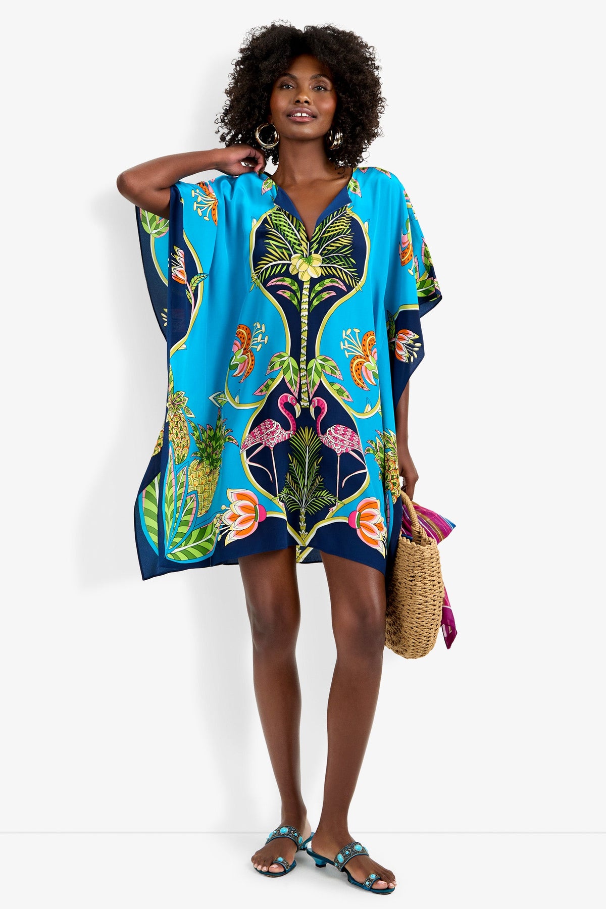 trina turk theodora silk caftan dress Trina Turk Theodora Silk Dress