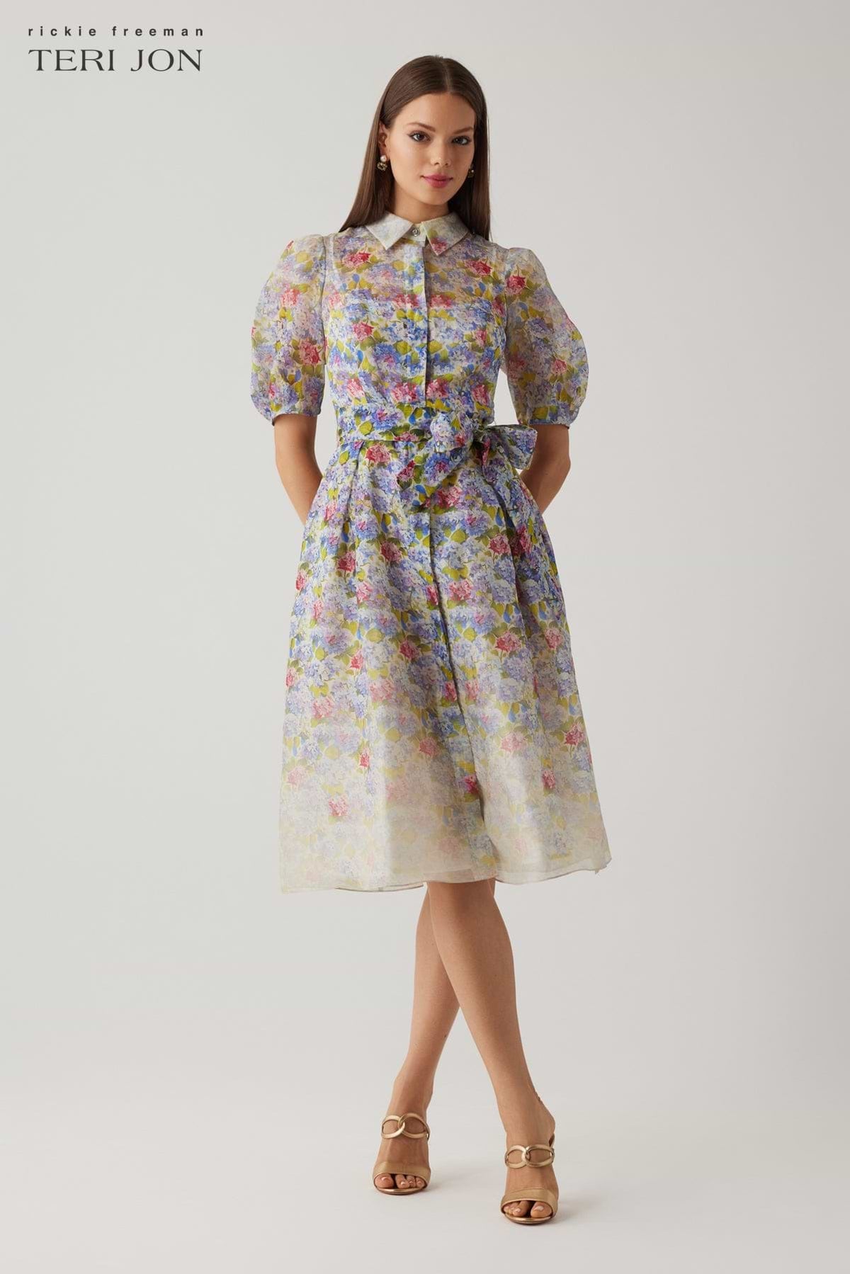 shirtwaist dress Classic Shirtwaist Dress in Alabaster/Multi Tapestry Liberty Fabric