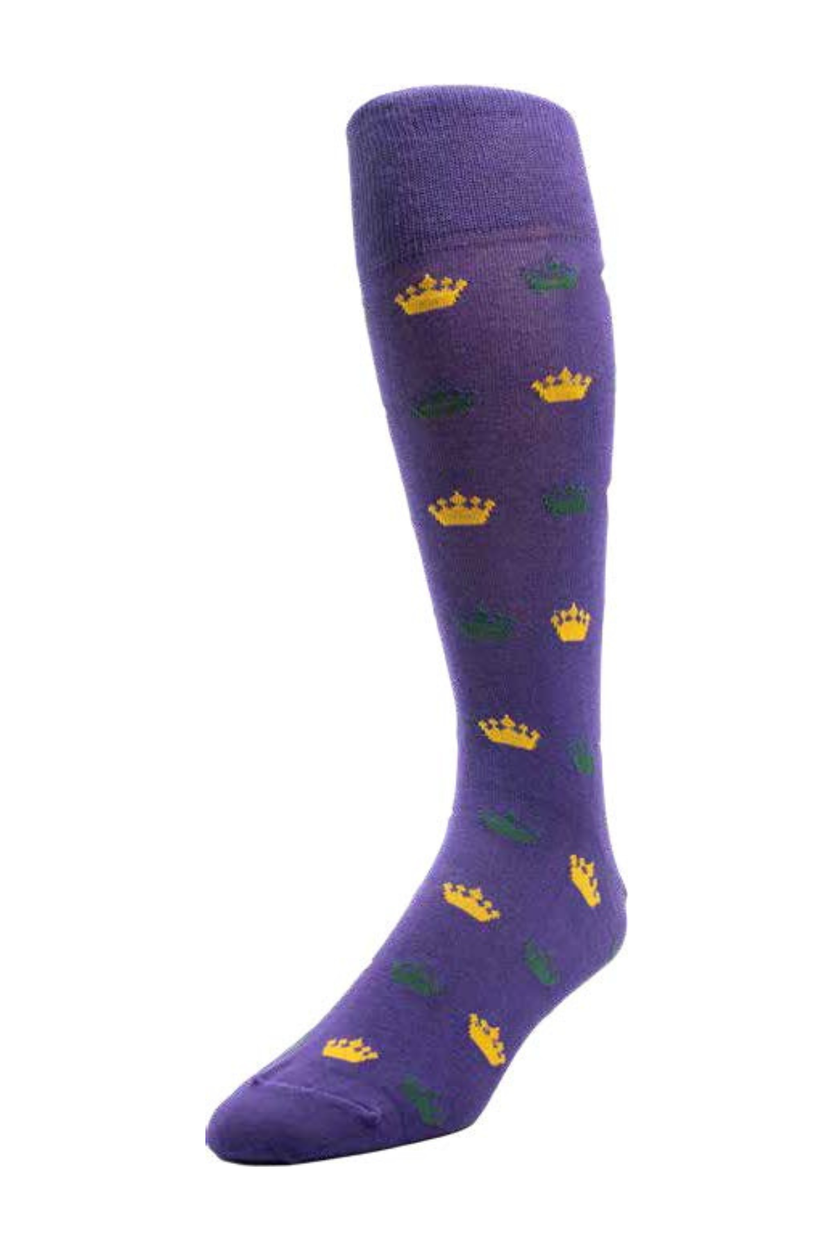 Crown Mardi Gras Socks