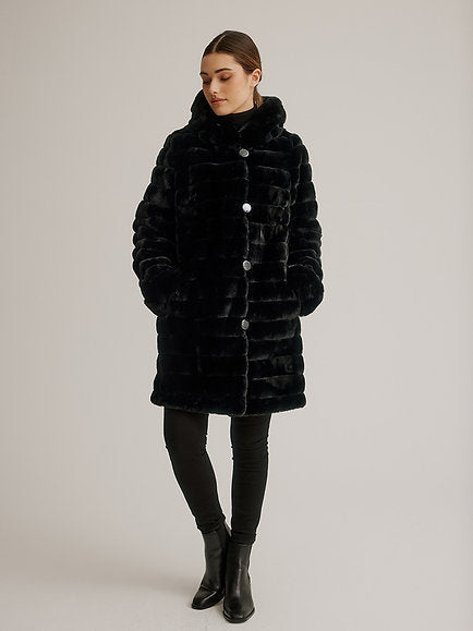 Dorothy retailers perkins black fur jacket