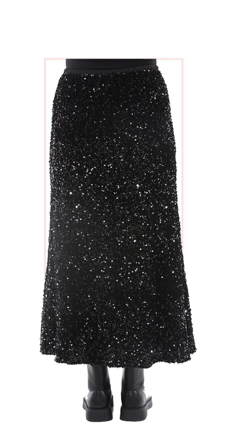 Sequin Maxi Skirt