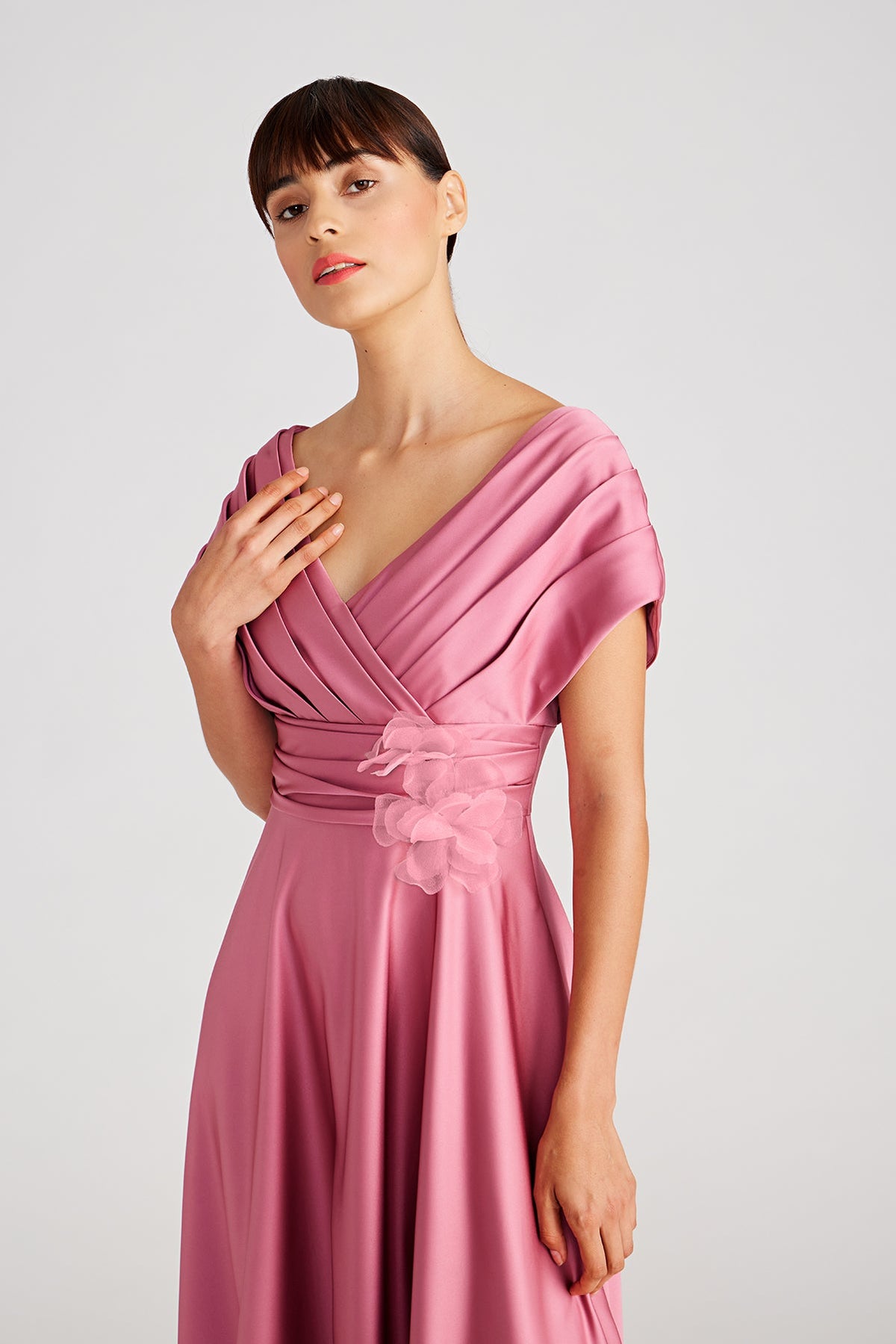 Cecelia Draped A Line Gown Ballin's LTD Cecelia Draped A Line Gown Ballin's LTD