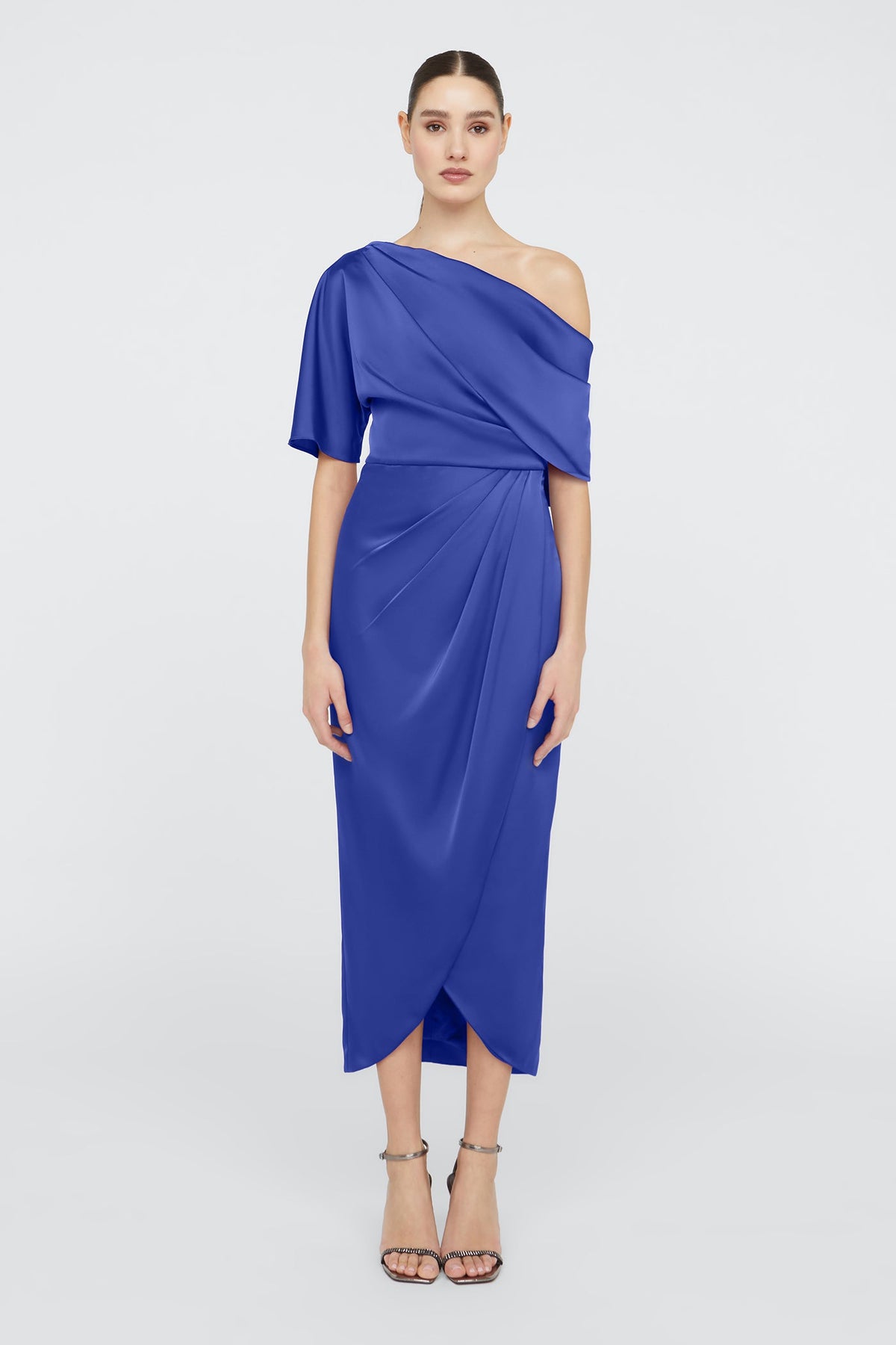 Rayna One Shoulder Draped Gown