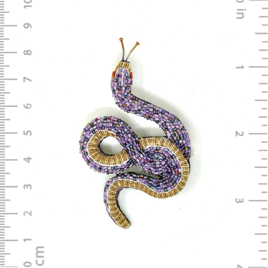 Amethyst Snake Brooch Pin – Ballin's LTD