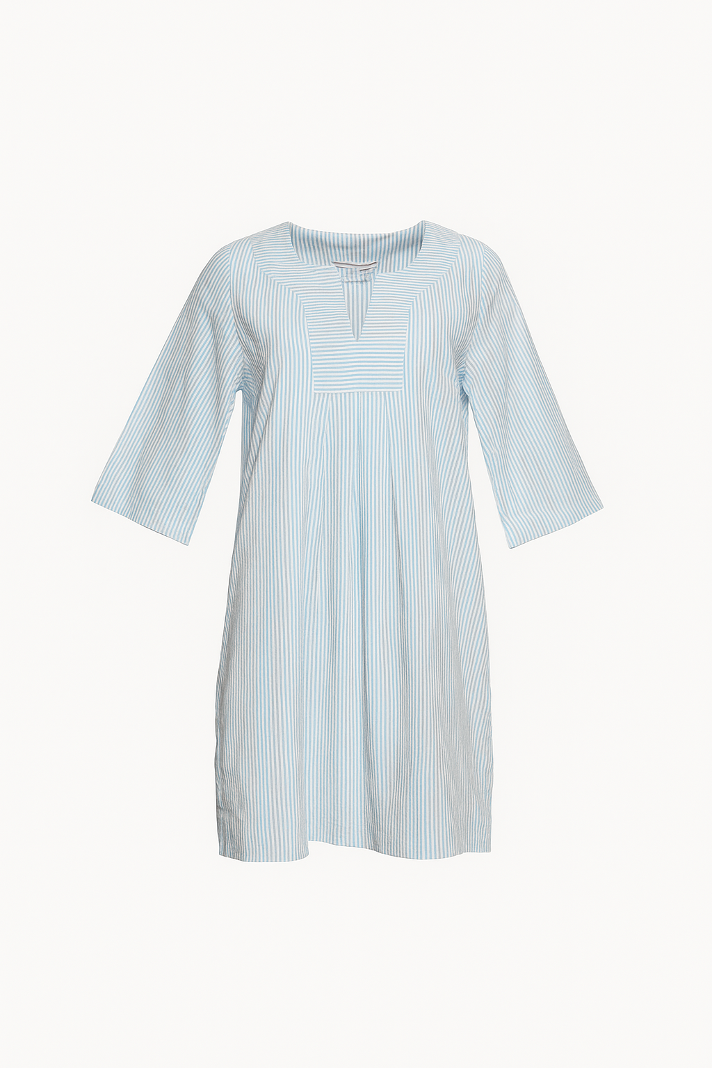 Easy Dress Seersucker Stripe Light Blue/White