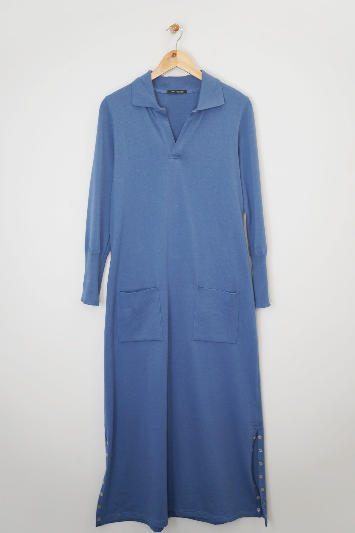 トップス French Sleeve Polo Long Dress Shipping in early August】French Sleeve Polo Long Dress