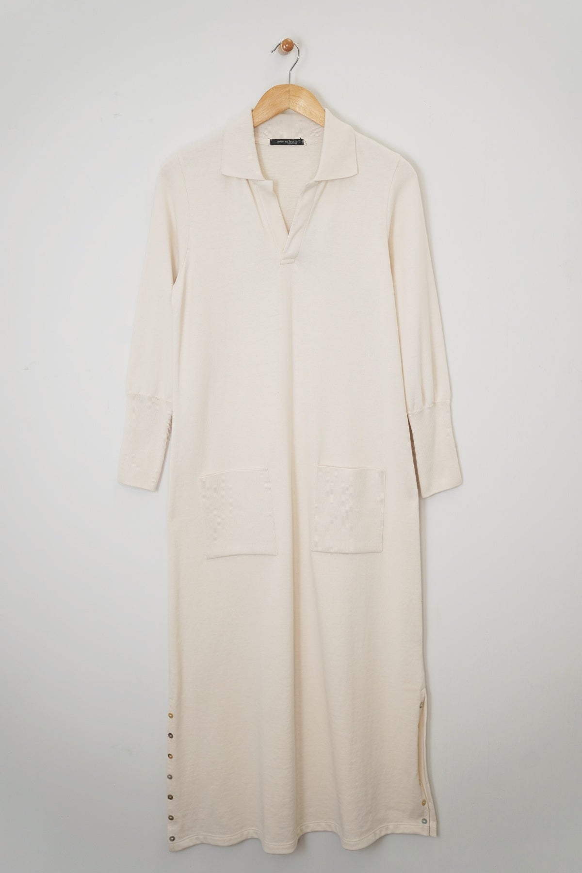 トップス French Sleeve Polo Long Dress Shipping in early August】French Sleeve Polo Long Dress