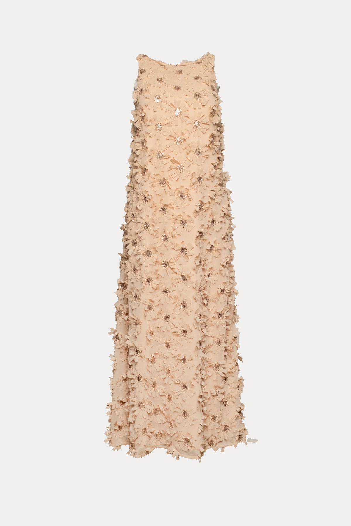 Francesca Maxi Dress Daisy Applique Poly Champagne