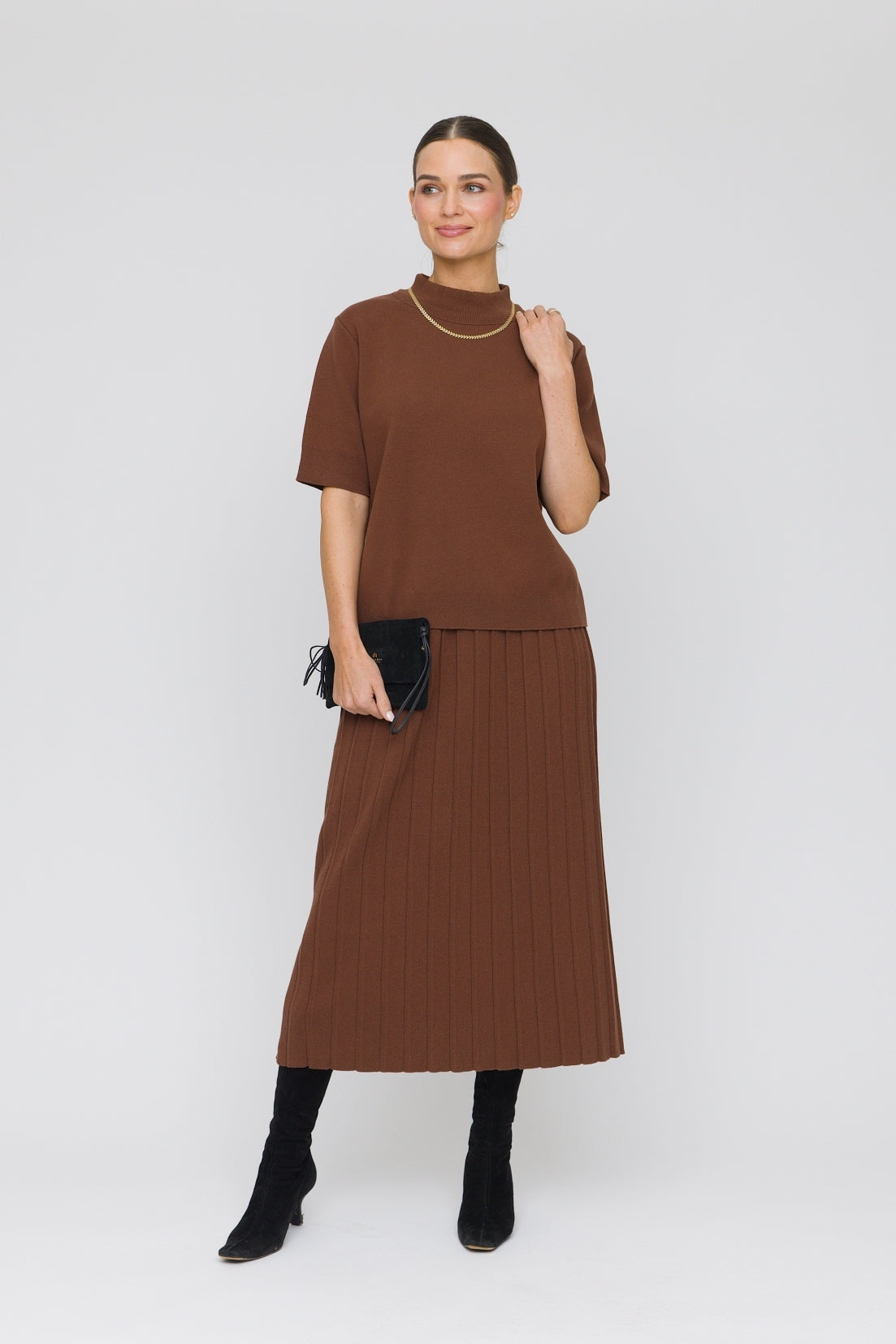 36" Pleated Ankle Skirt