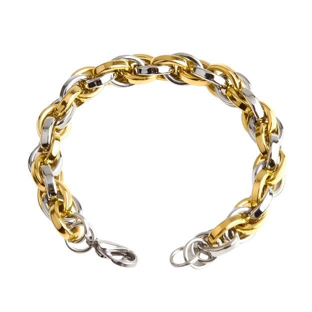 Glossy Two Tone Bracelet