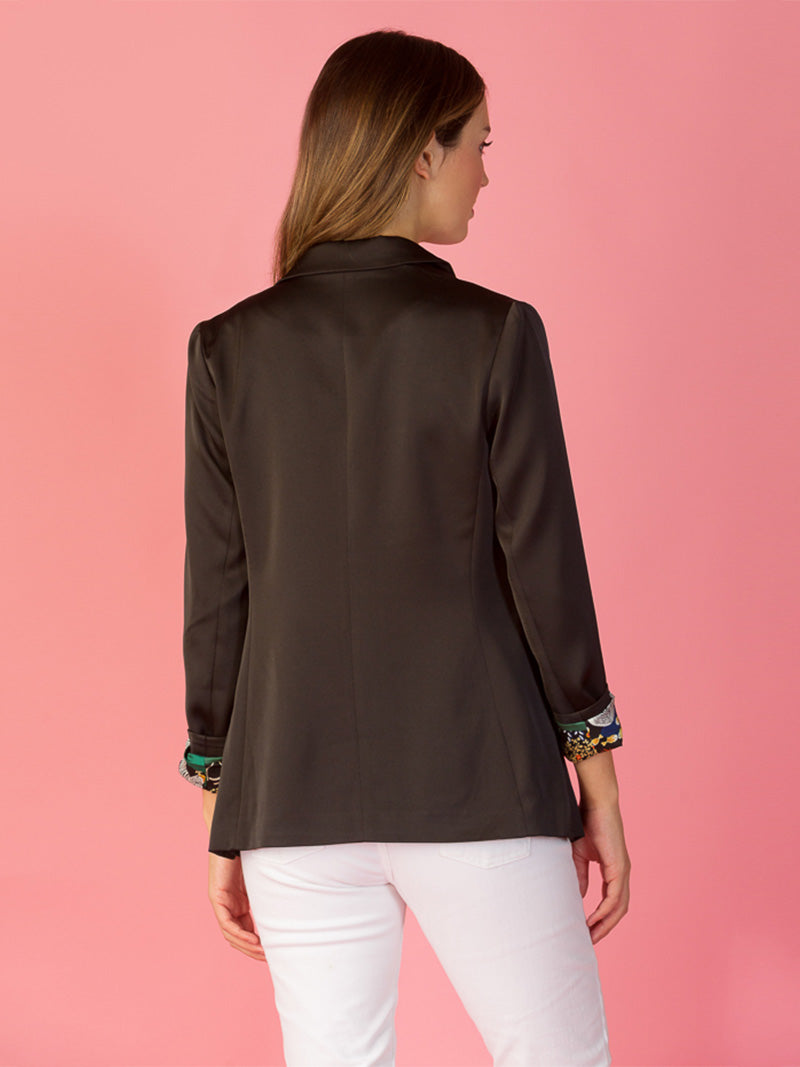 Jacket with Contrast Lining