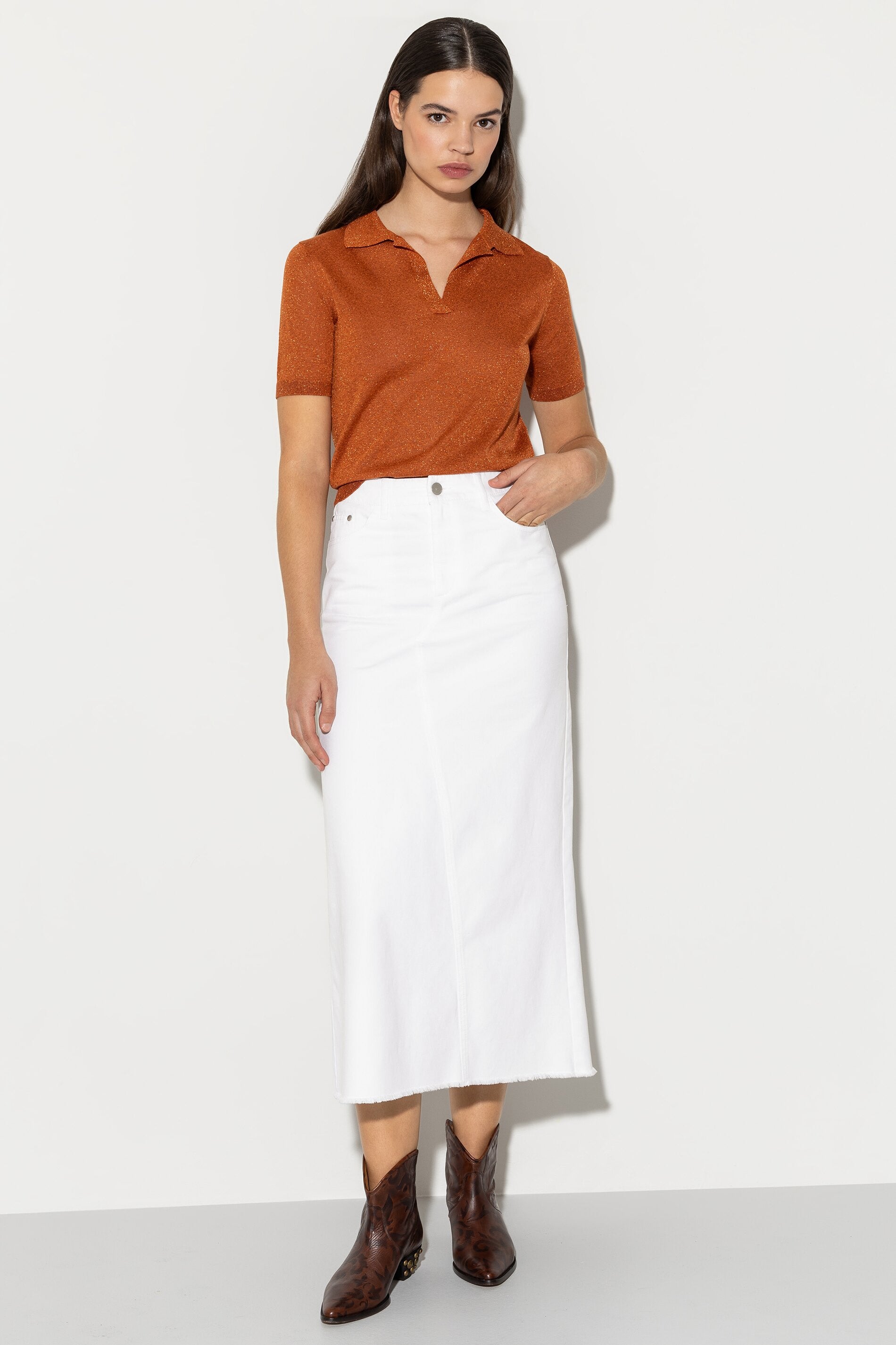 Vintage denim pencil skirt sale