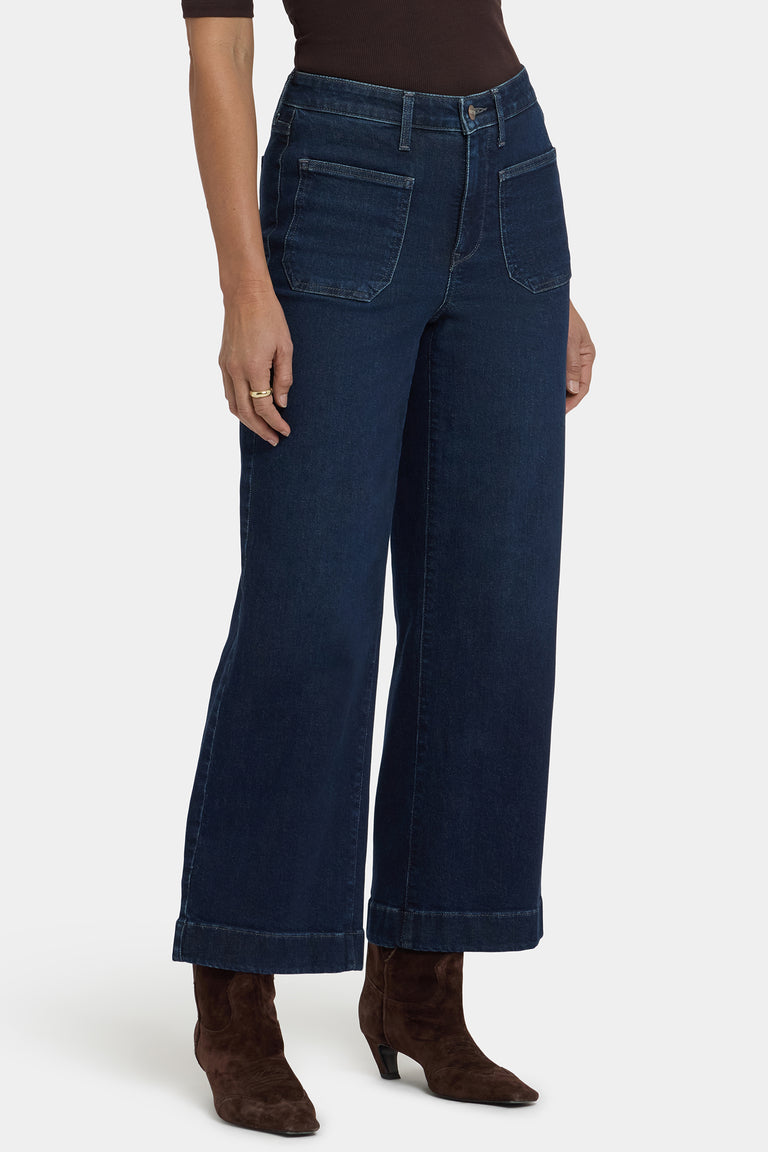 Teresa Wide Leg Ankle Jeans