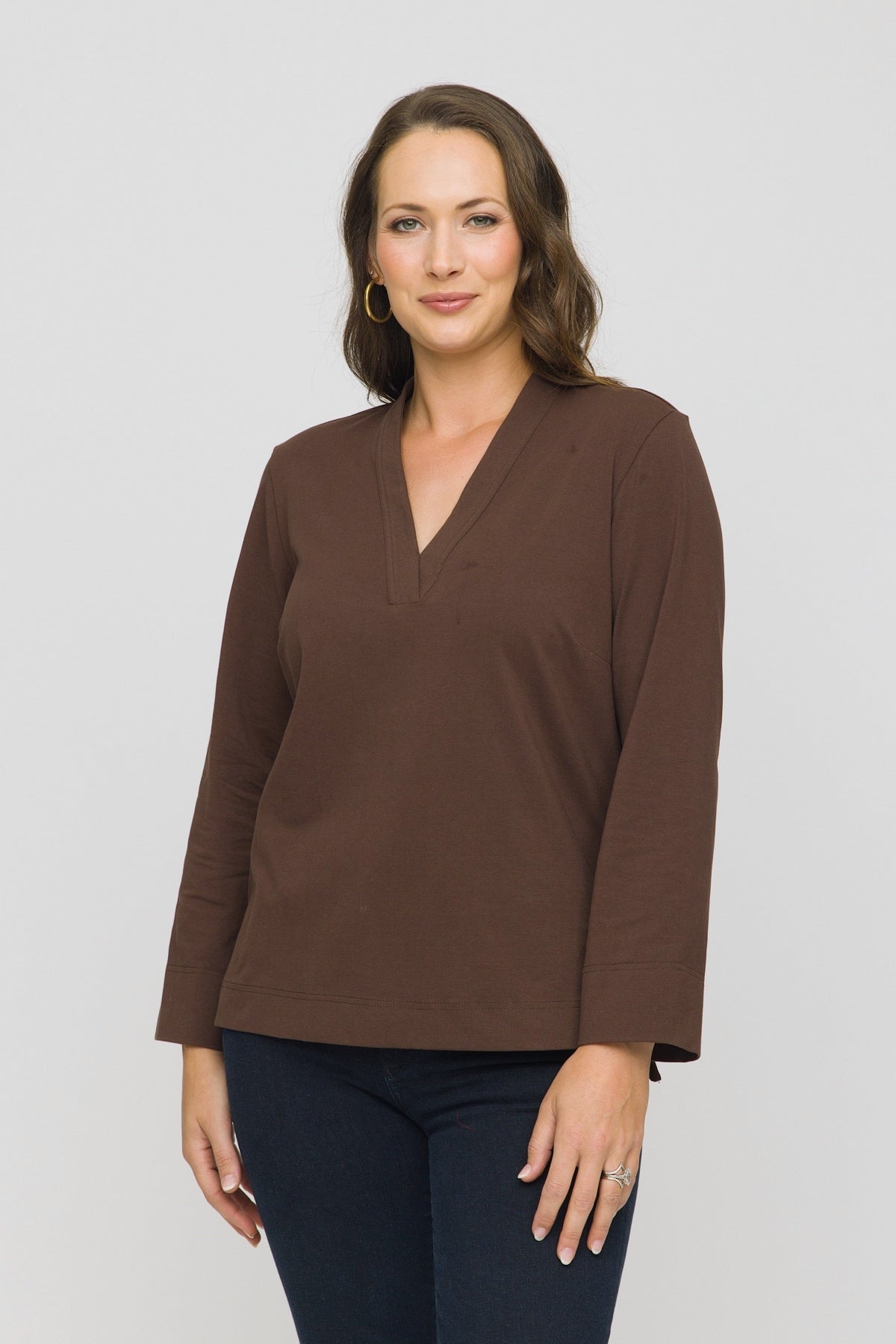 Long Sleeve V-Neck Tee