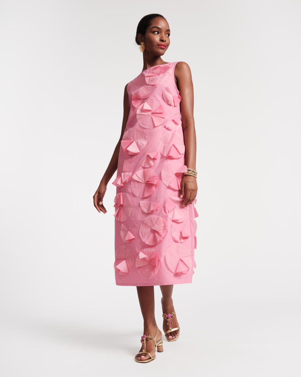 Frances Valentine Origami Dress, Pink, Size M