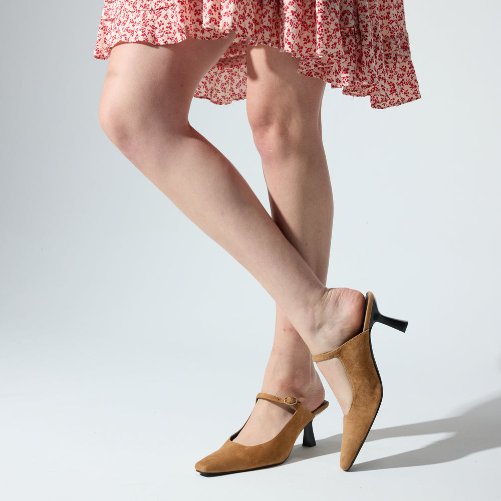 Ryder Suede Kitten Heel
