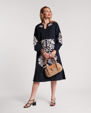 Kris Dress Solid Poplin