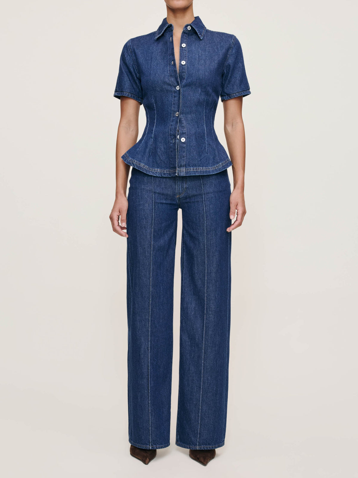 Hepburn Wide Leg High Rise 32" Jeans