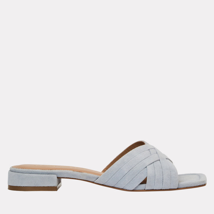 Jordan Suede Low Heel Sandal