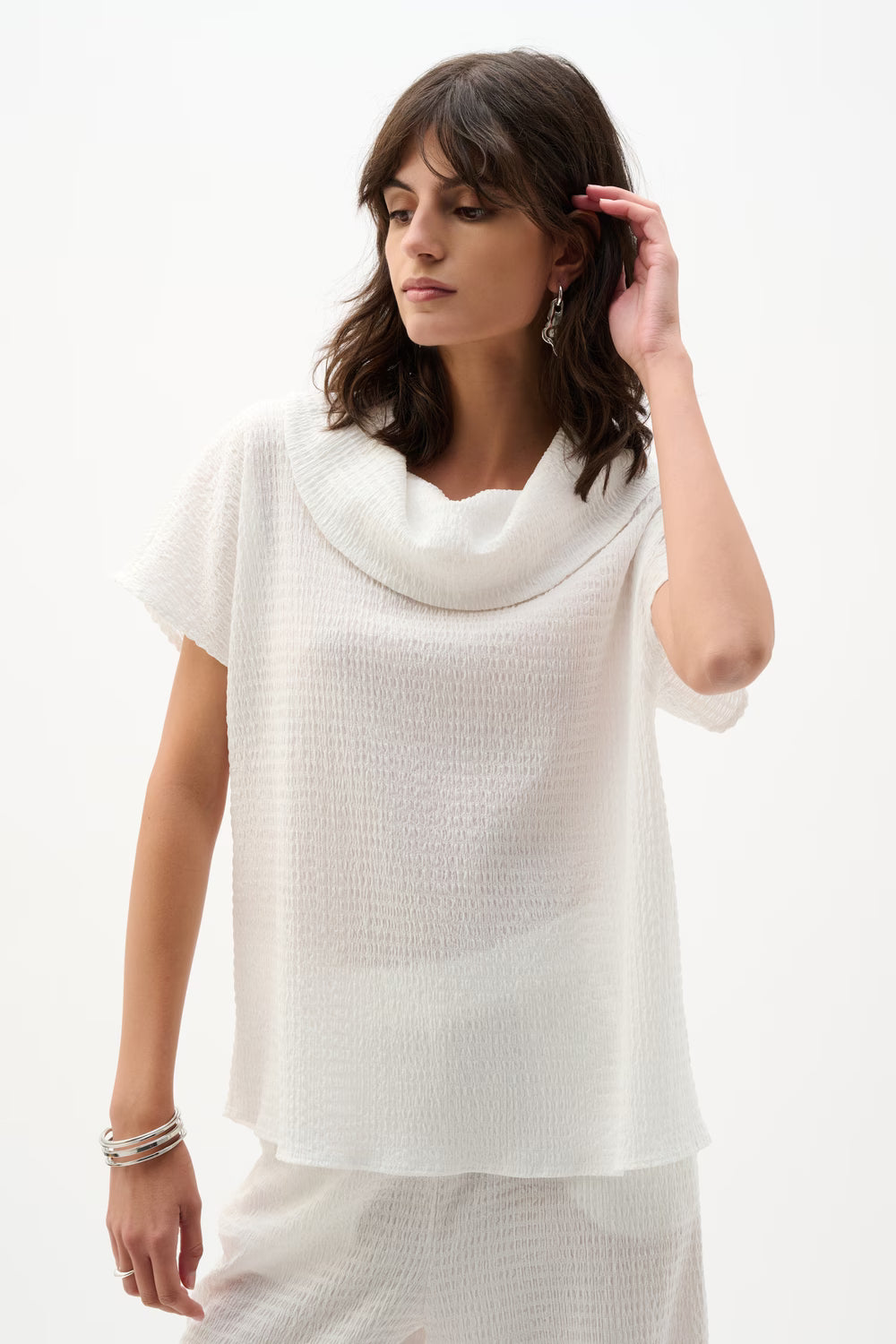 Lightweight Cowl Neck Pullover