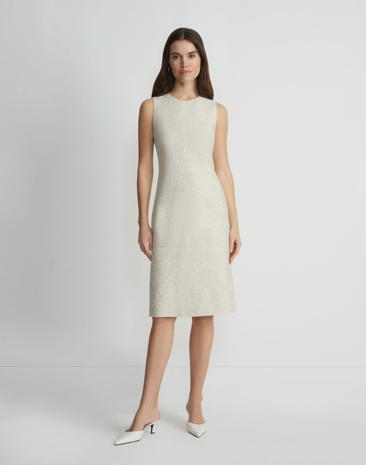 Textured Jacquard Cotton-Linen Sheath Dress Ballin's LTD Textured Jacquard Cotton-Linen Sheath Dress Ballin's LTD