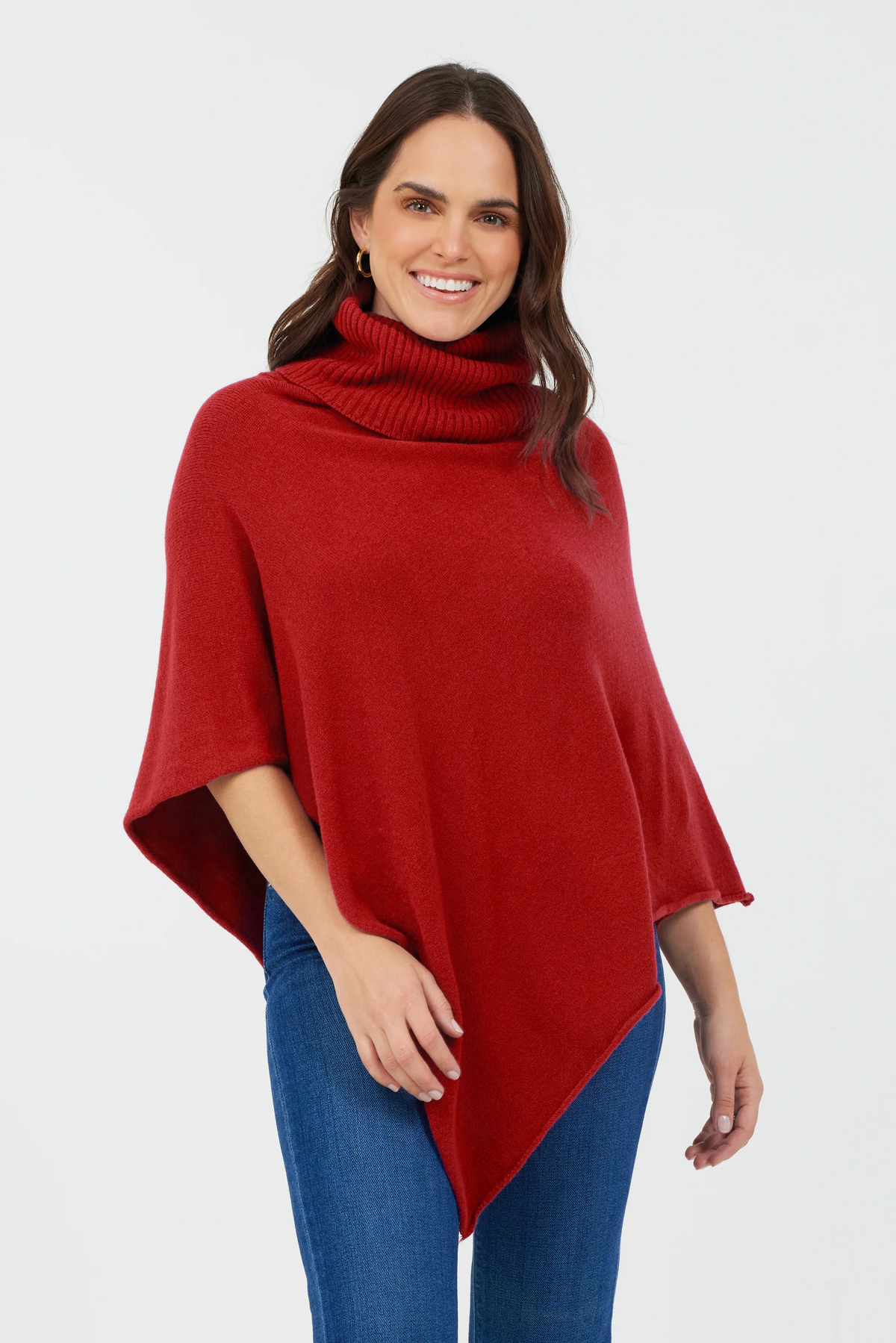 Lana Polo Neck Poncho