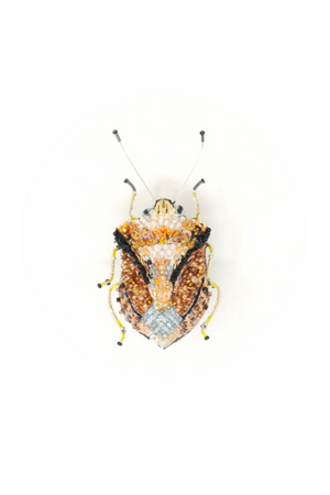 European Shield Bug Brooch Pin