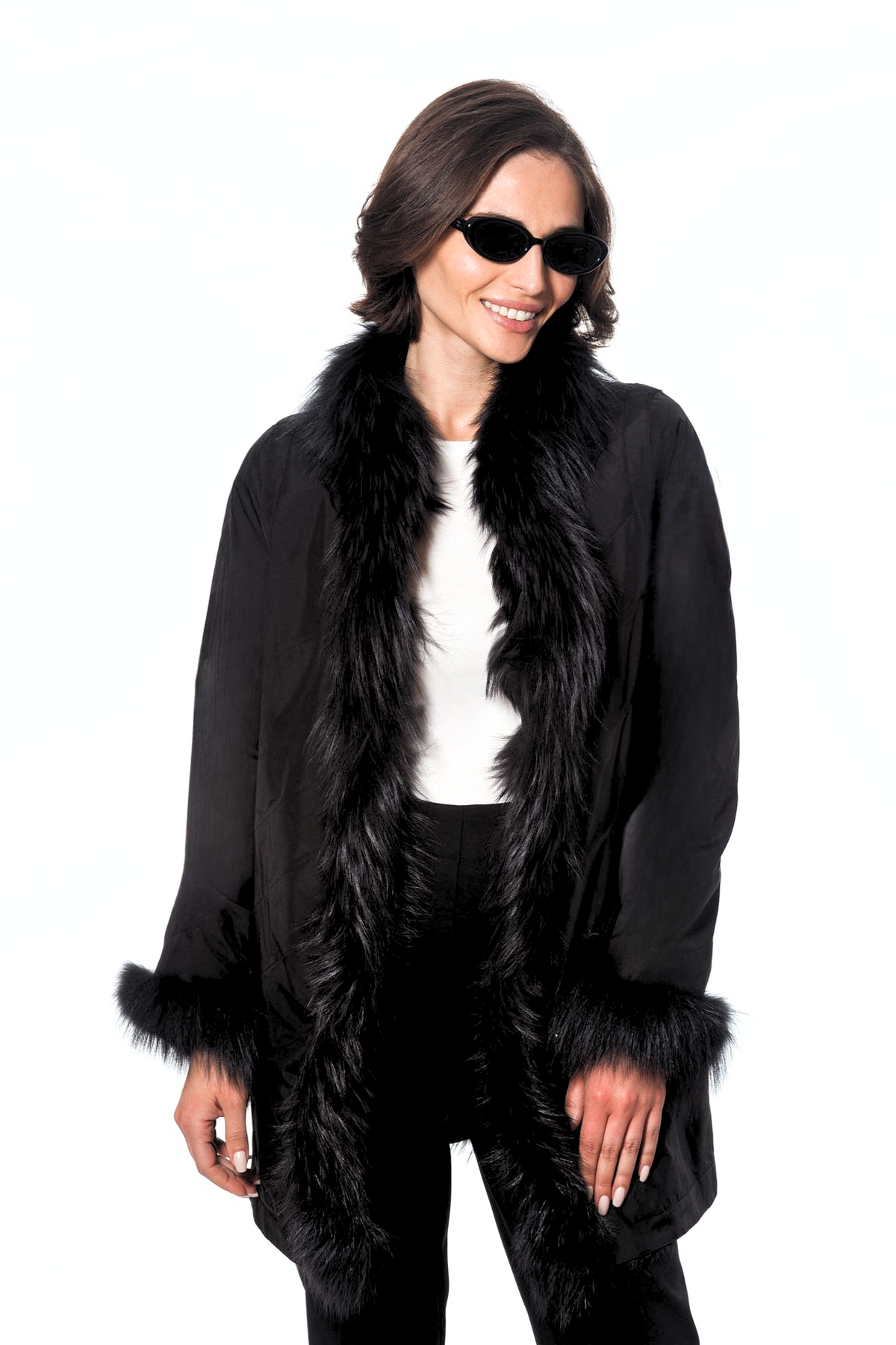 31” Reversible Fox Fur Jacket