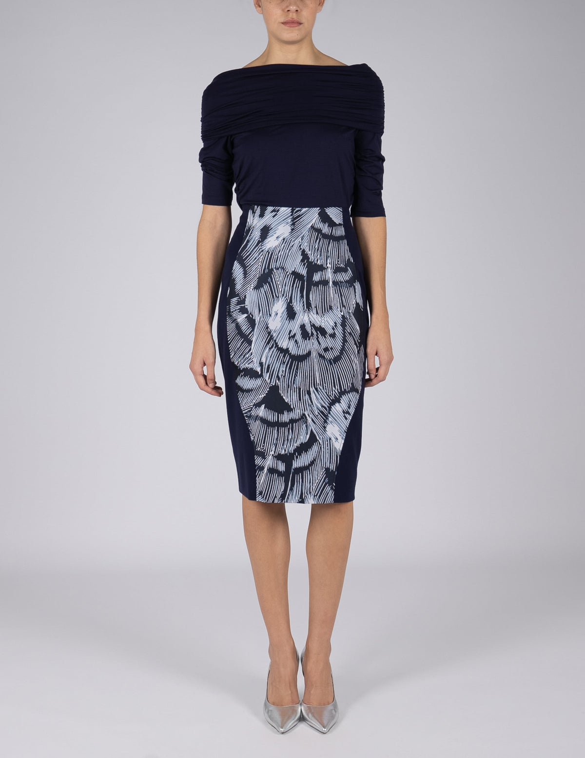 Plume Jacquard Skirt HILTON HOLLIS