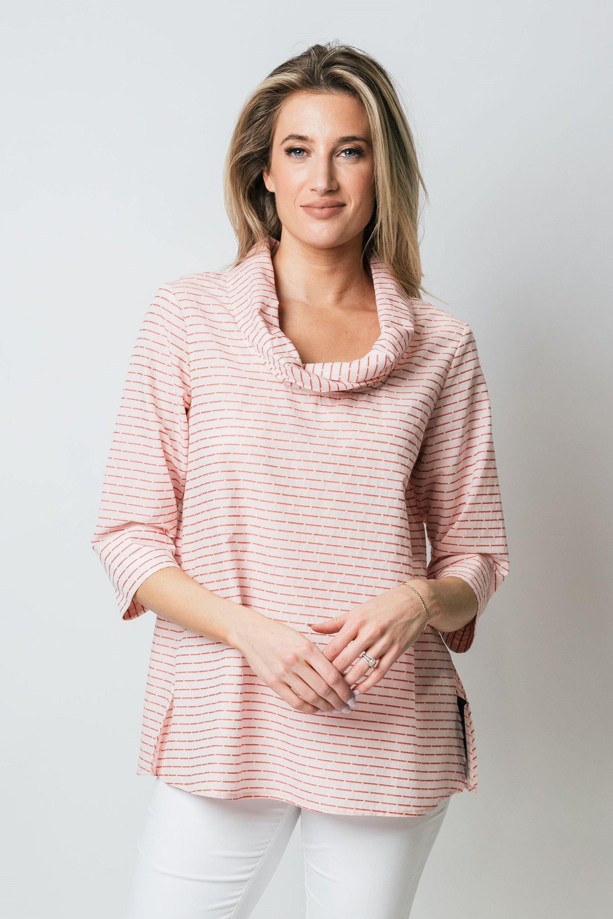 27" Striped Mini Cowl Tunic New Orleans Wovens