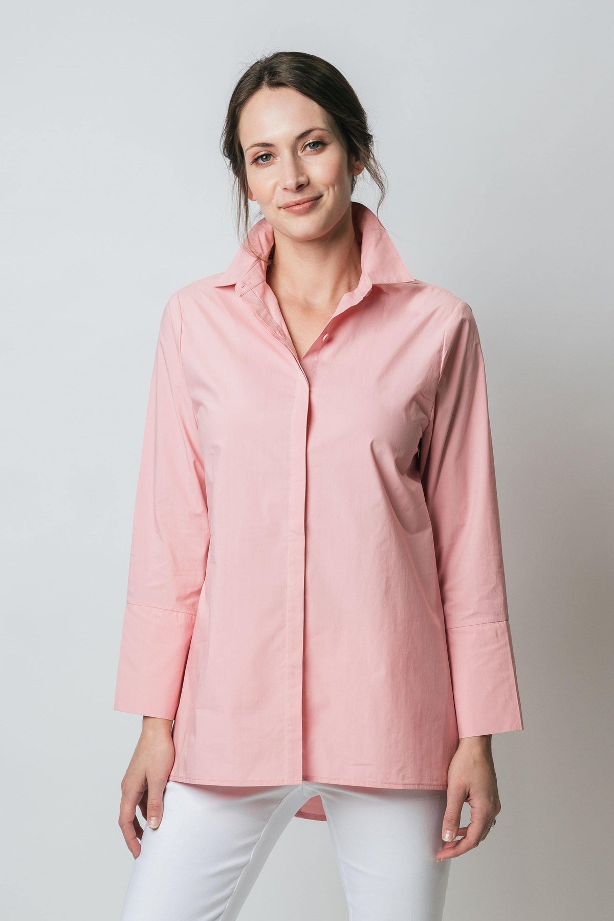 27" Blouse with Pointed Backseam New Orleans Wovens