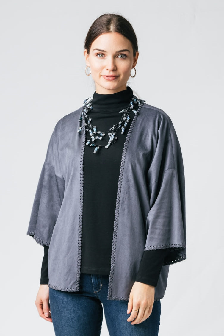 26" Suede Kimono Jacket Lilli Sucré