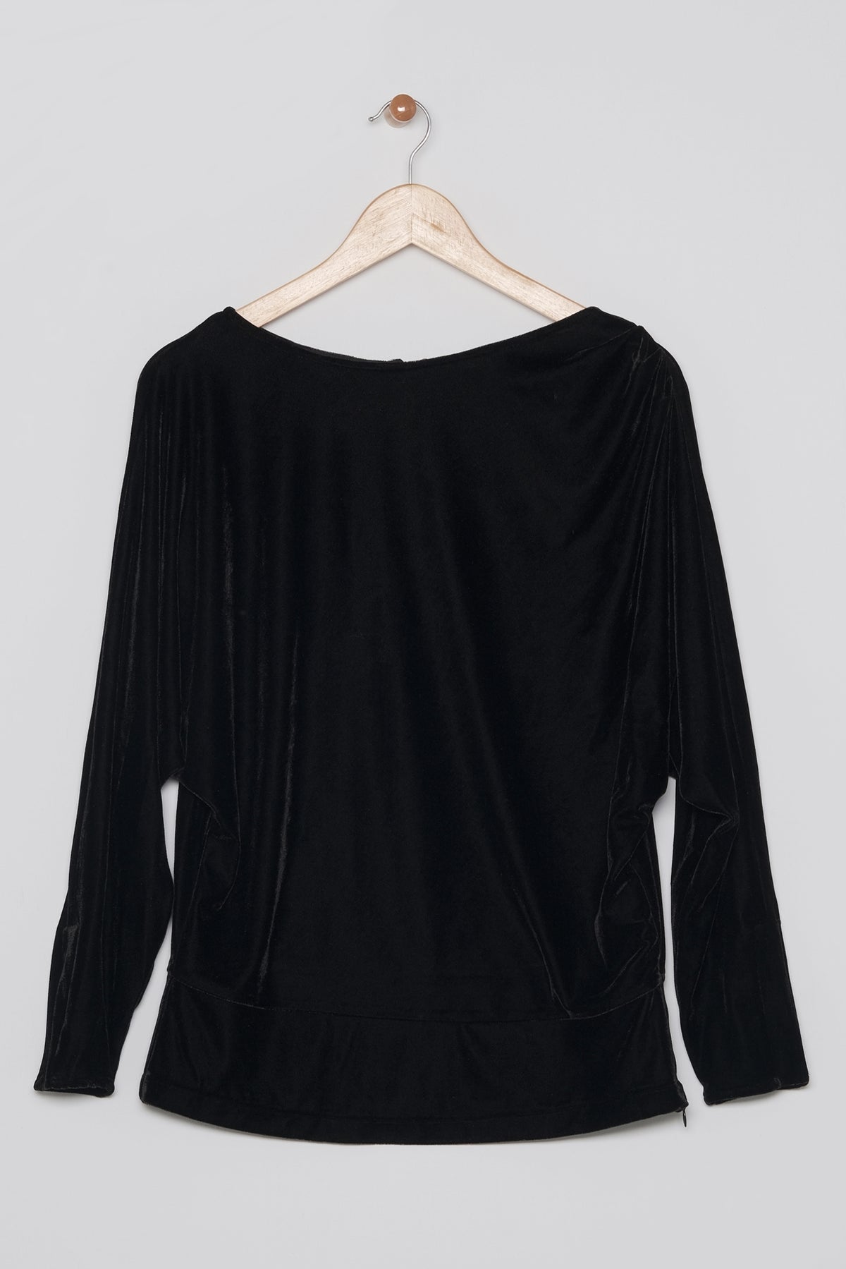 23" Velvet Dolman Top with Asymmetrical Hem Lilli Sucré