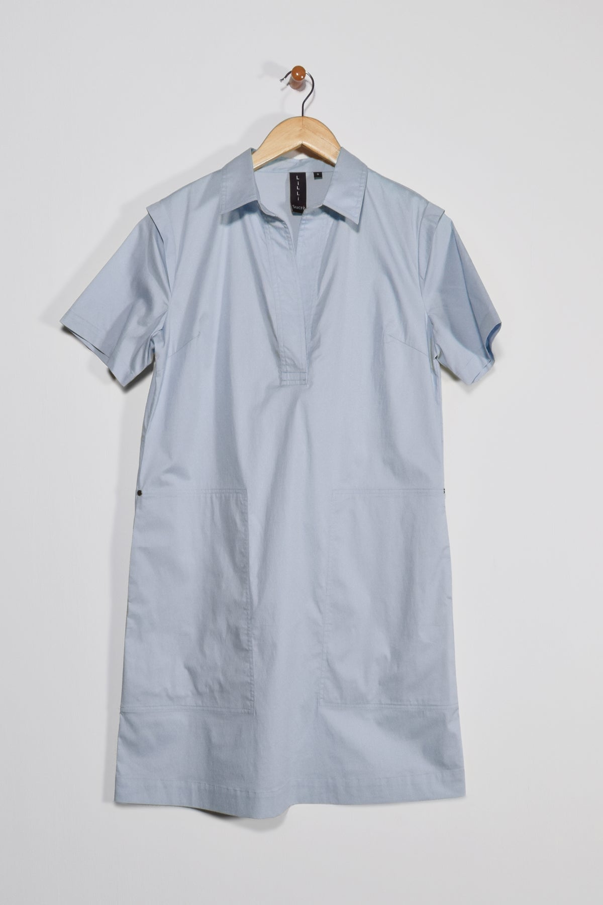 37” Short Sleeve Shirt Collar Dress Lilli Sucré