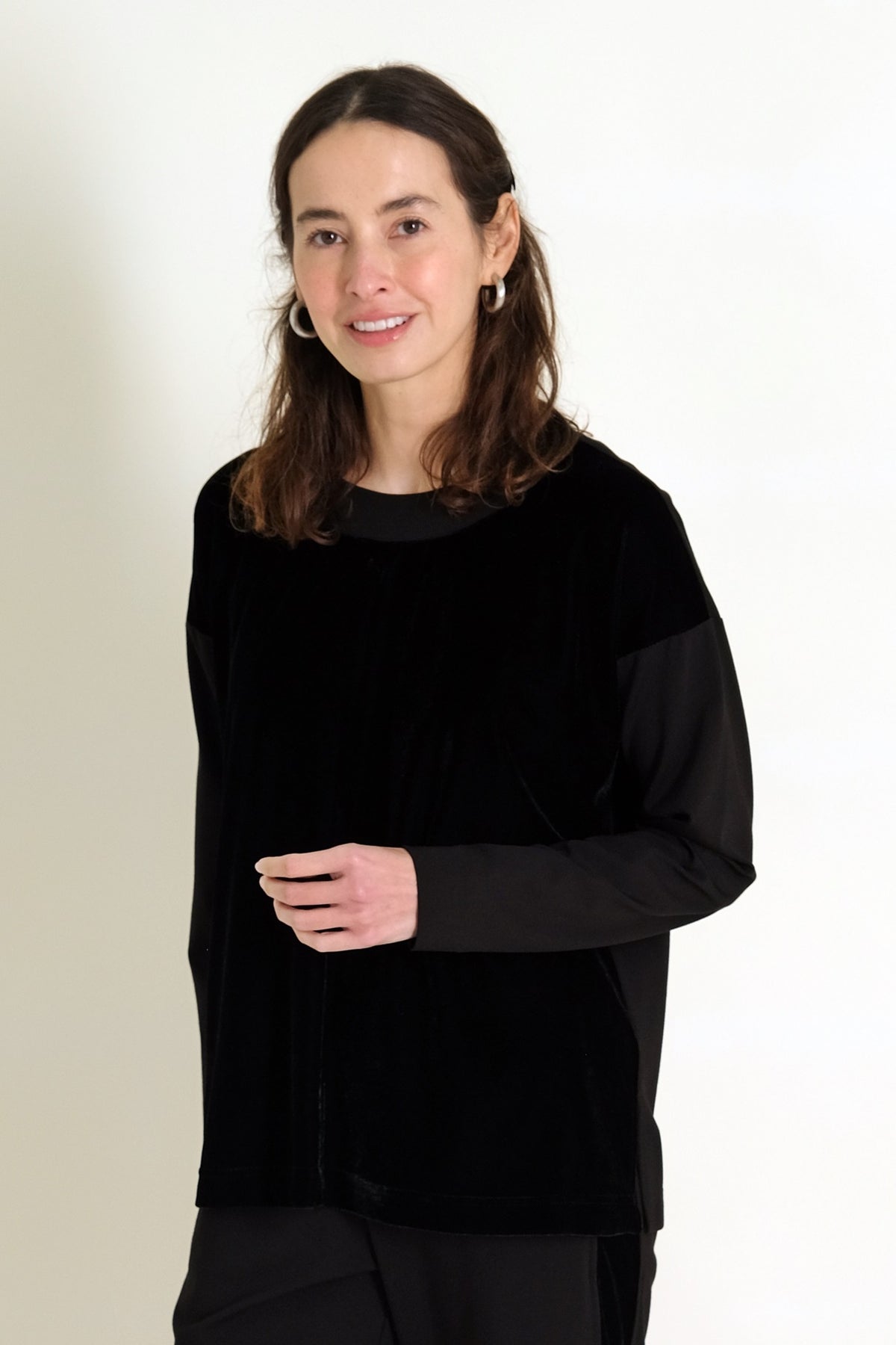 26" Ponte/Velvet Pullover Lilli Sucré